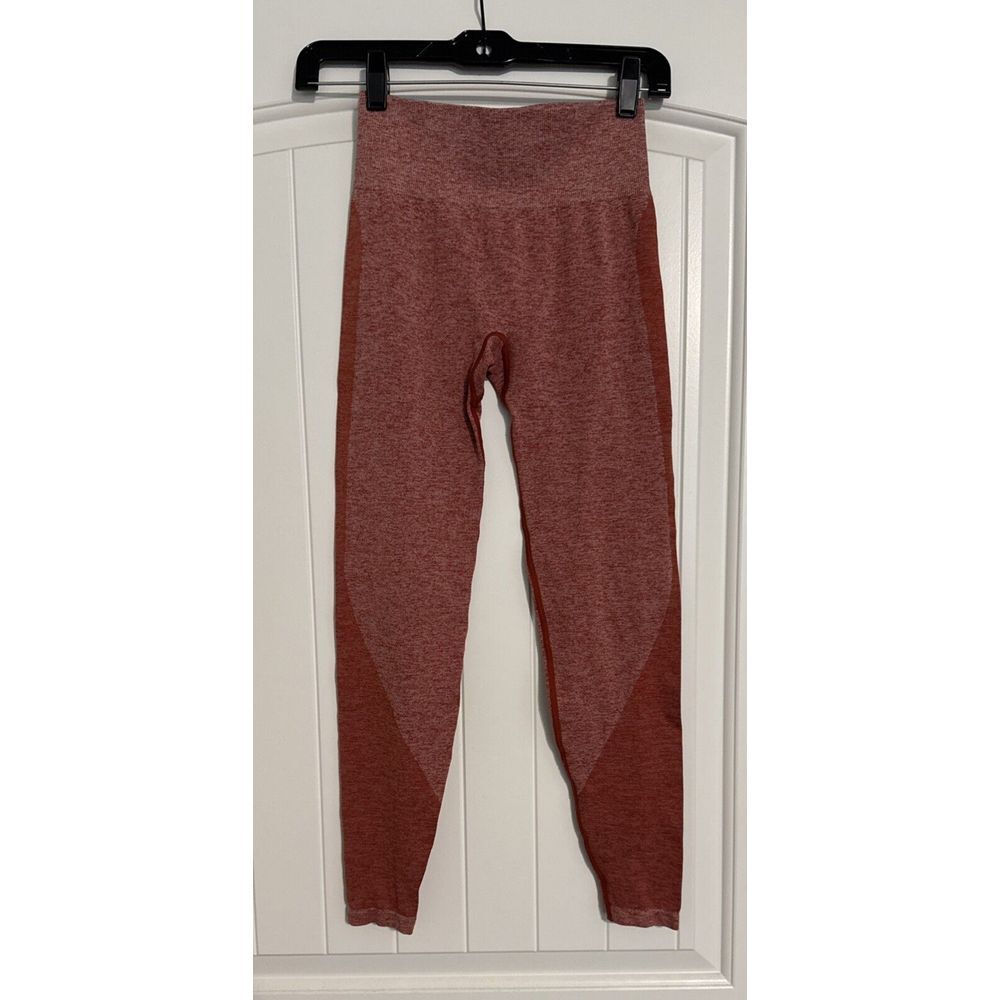 Victoria‎ Secret PINK Active Women's High Waist Seamless Leggings Red Size XS